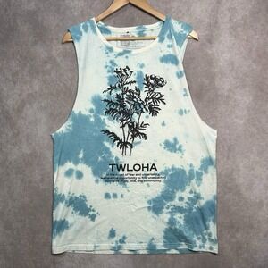 TWLOHA WILDFLOWER TIE-DYE MUSCLE TANK SIZE XL TO WRITE LOVE ON HER ARMS .